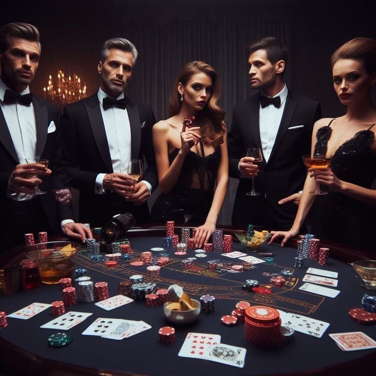 Live baccarat table at demo olimpus with professional dealer and multiple player seats